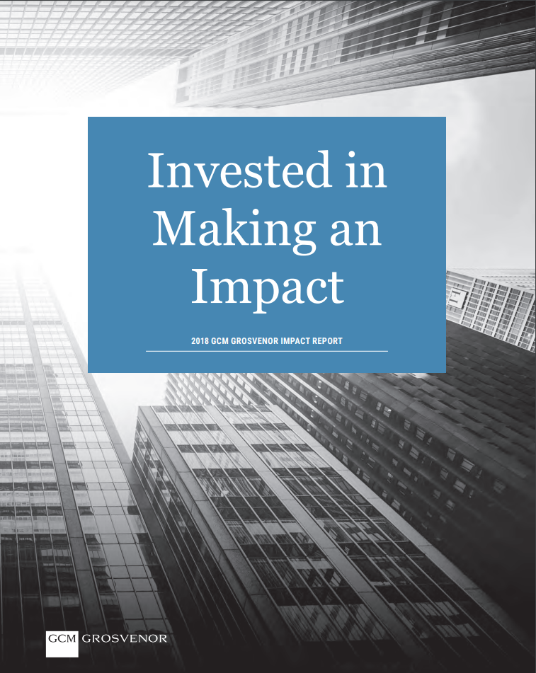 Report cover that says "Invested in Making an Impact"