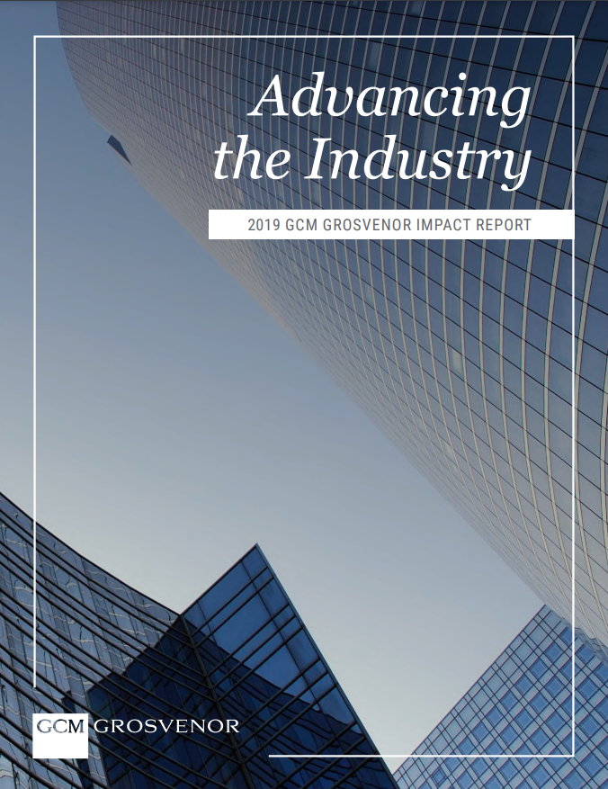 Report cover that says "Advancing the Industry"