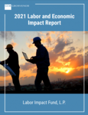 Cover of 2021 GCM Grosvenor Labor Impact Report