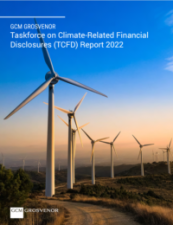 Cover of 2022 GCM Grosvenor TCFD report