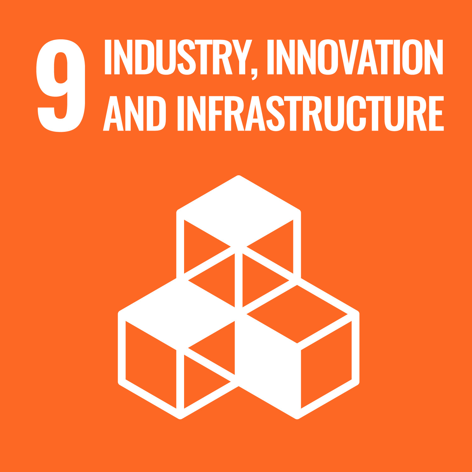 SDG 9 icon industry, innovation and infrastructure